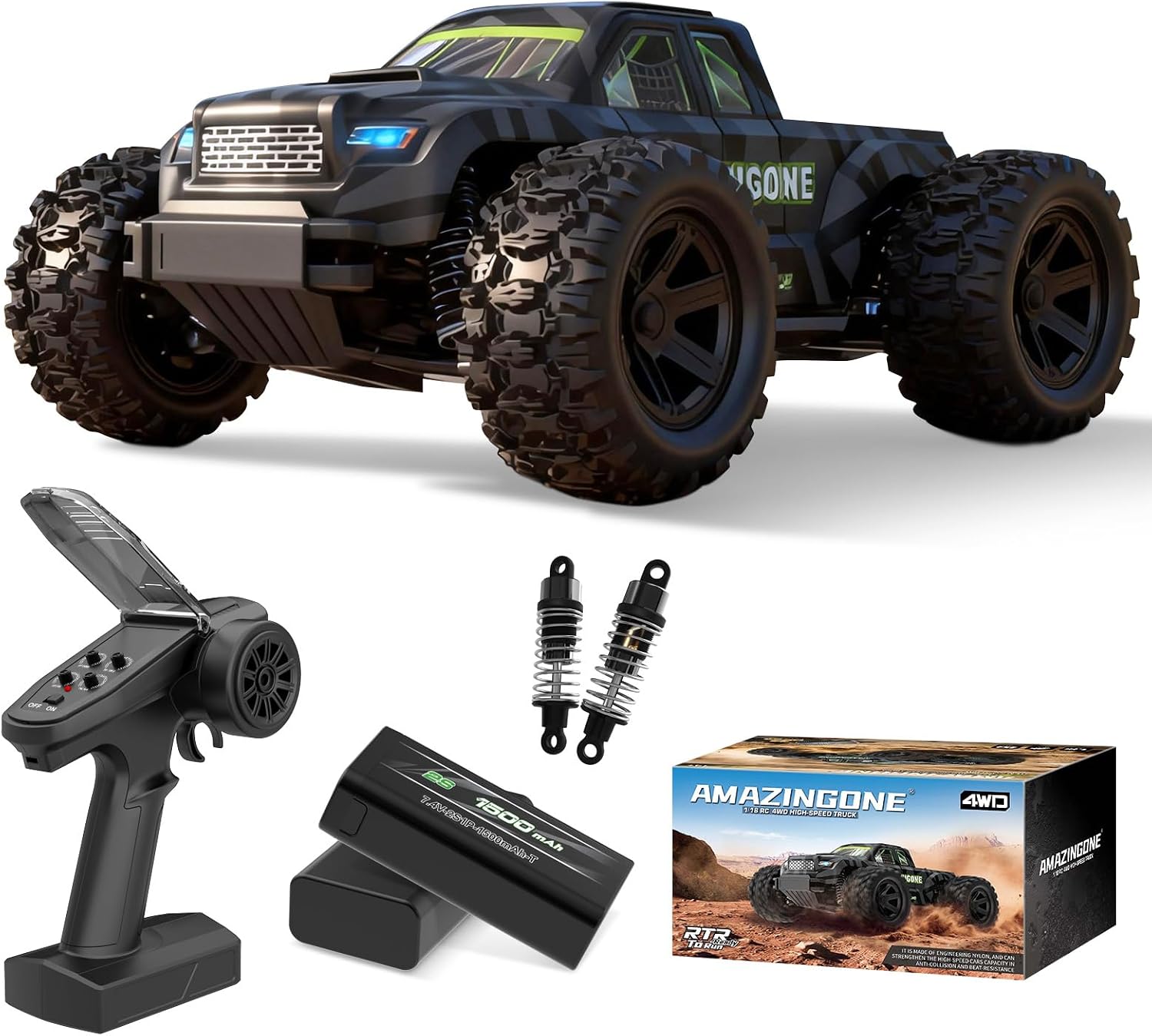 Rc Hobby Grade Monster Truck - JT18W 1/18 스케일 고속 35KMH 4륜구동