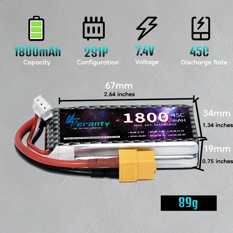 TERANTY 2S 3S 4S 1800mAh 리포 배터 - Lipo Battery 4S 리뷰 및 가격