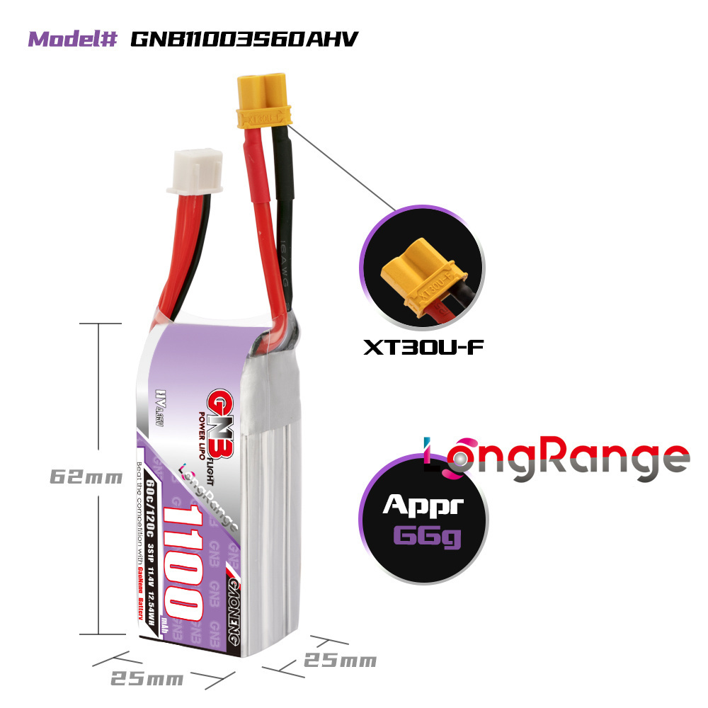 GNB 1100mAh 2S 3S 4S 6S 60C/12 - Lipo Battery 4S 리뷰 및 가격