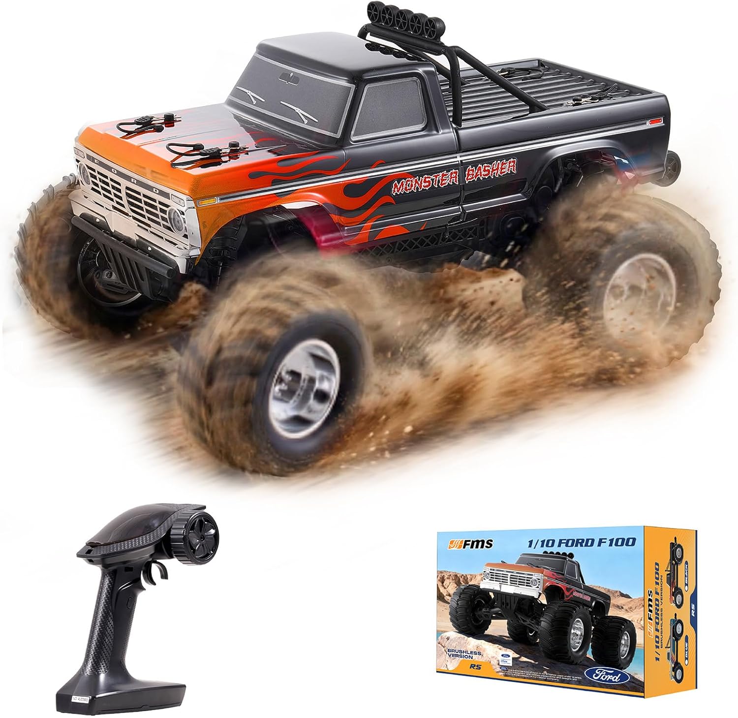 1/10 포드 F-100 브러시리스 몬스터 트럭 공식  - Rc Hobby Grade Monster Truck 리뷰 및 가격
