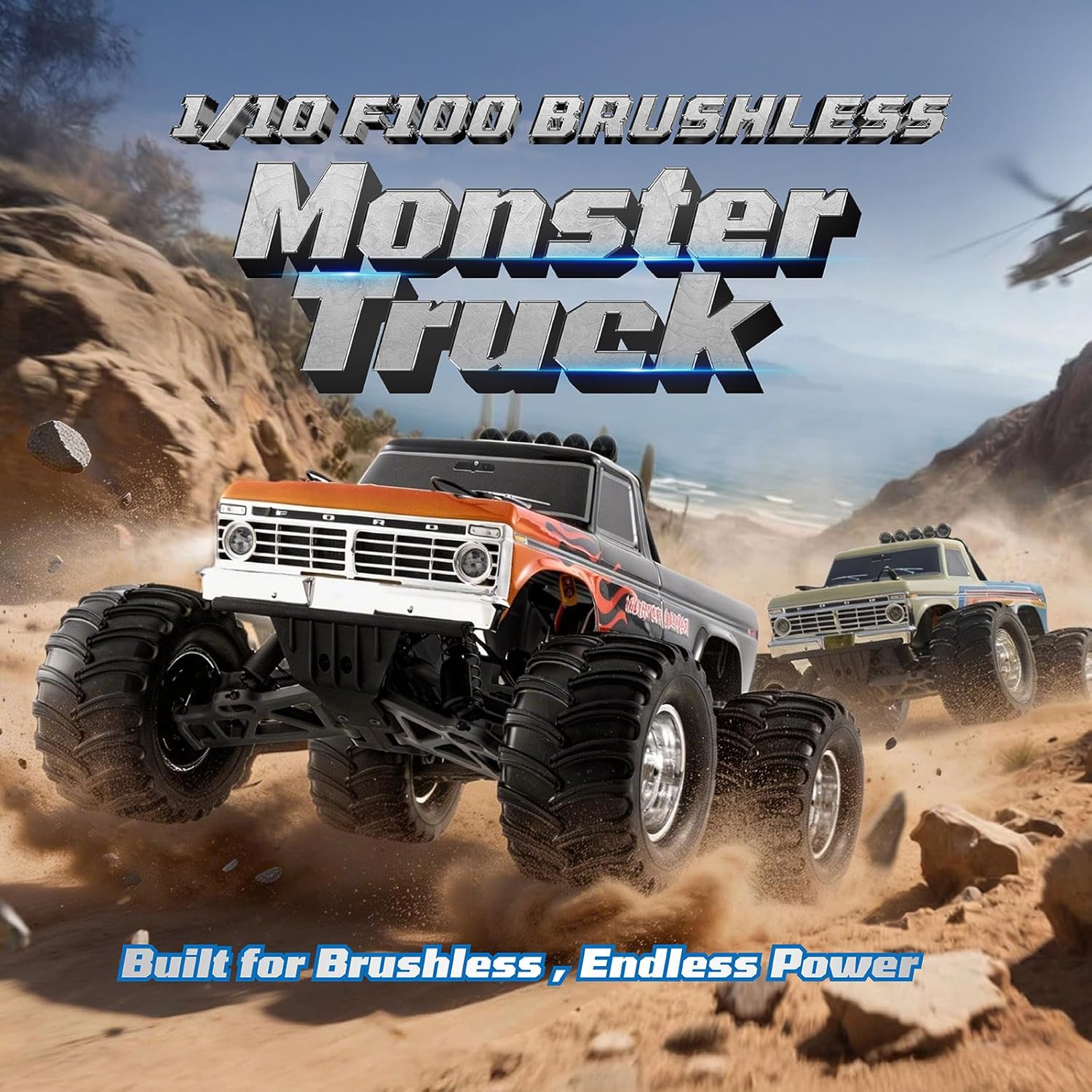 1/10 포드 F-100 브러시리스 몬스터 트럭 공식  - Rc Hobby Grade Monster Truck 리뷰 및 가격