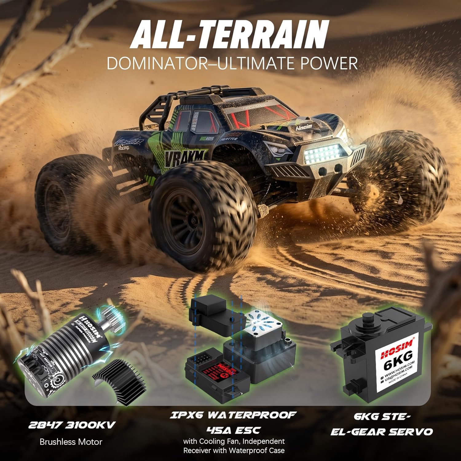 성인용 브러시리스 RC카, 1/10 스케일, 시속 68 - Rc Hobby Grade Monster Truck 리뷰 및 가격